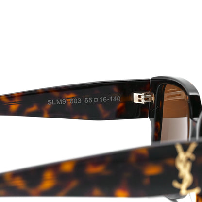 Saint Laurent Square SL M9 Sunglasses Tortoise 5 of 8