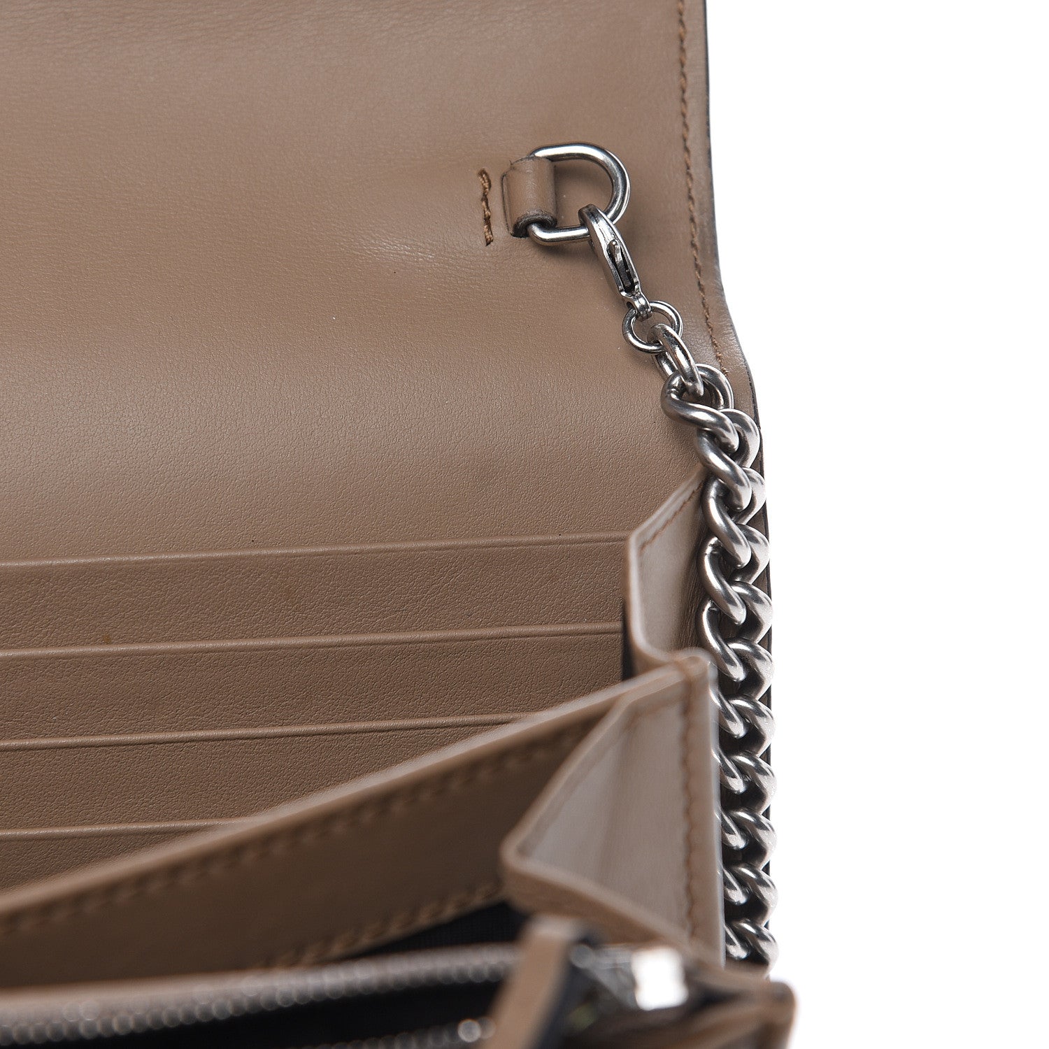 Gucci GG Supreme Monogram Mini Dionysus Chain Wallet Beige Taupe 12 of 12