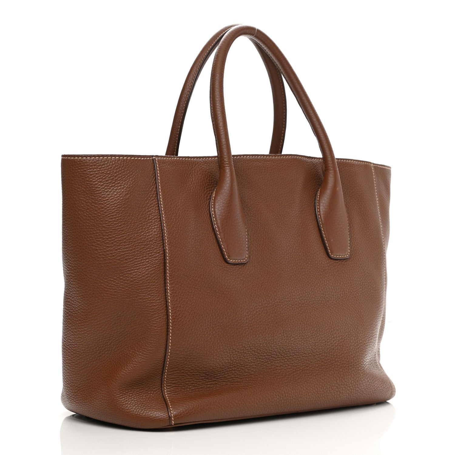 Prada Vitello Daino Tote Palissandro 2 of 12