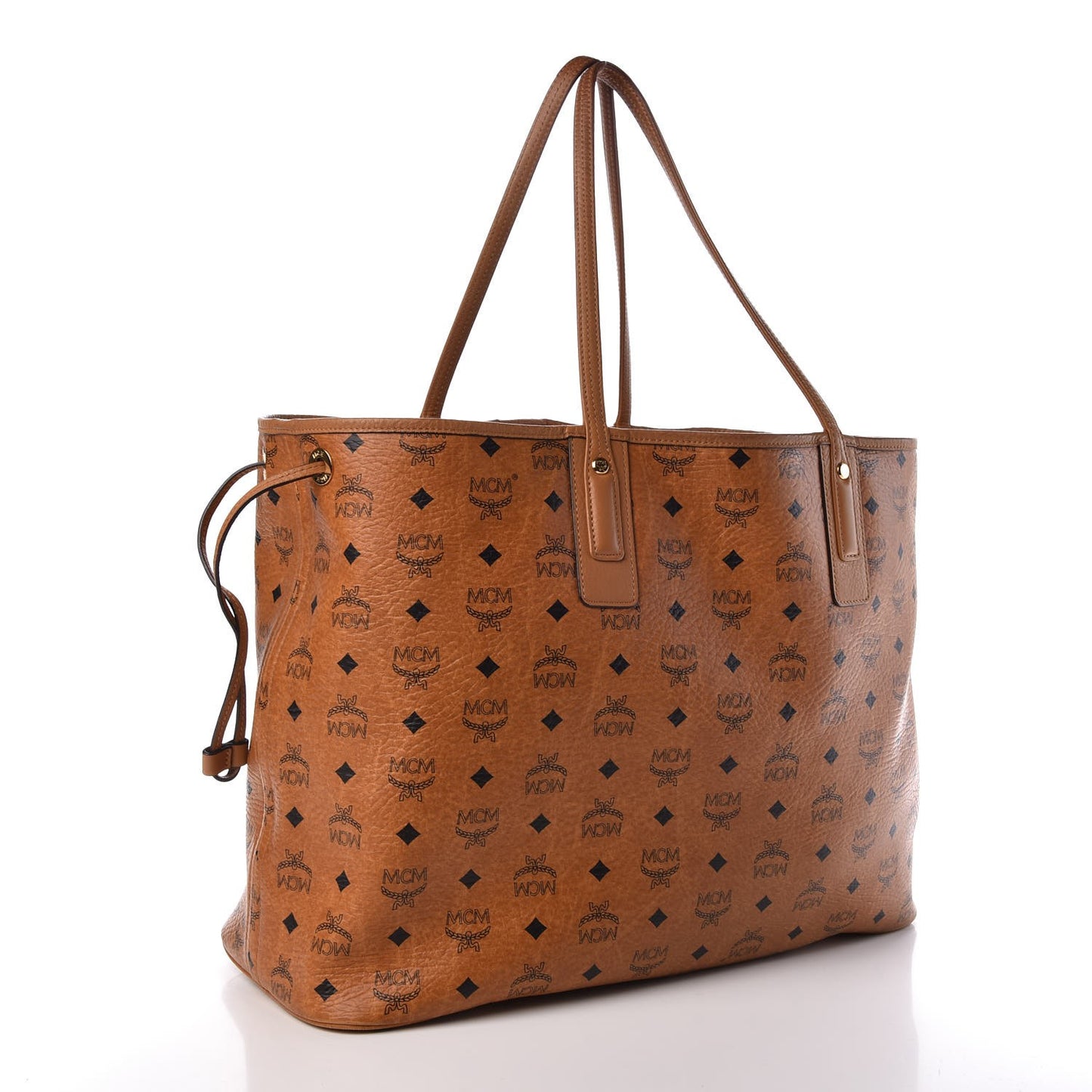 Visetos Large Liz Reversible Shopper Tote Cognac