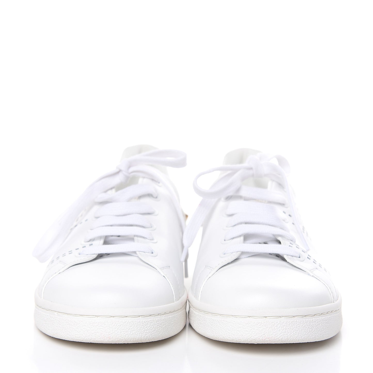 Calfskin Womens Backnet Sneakers 39 White