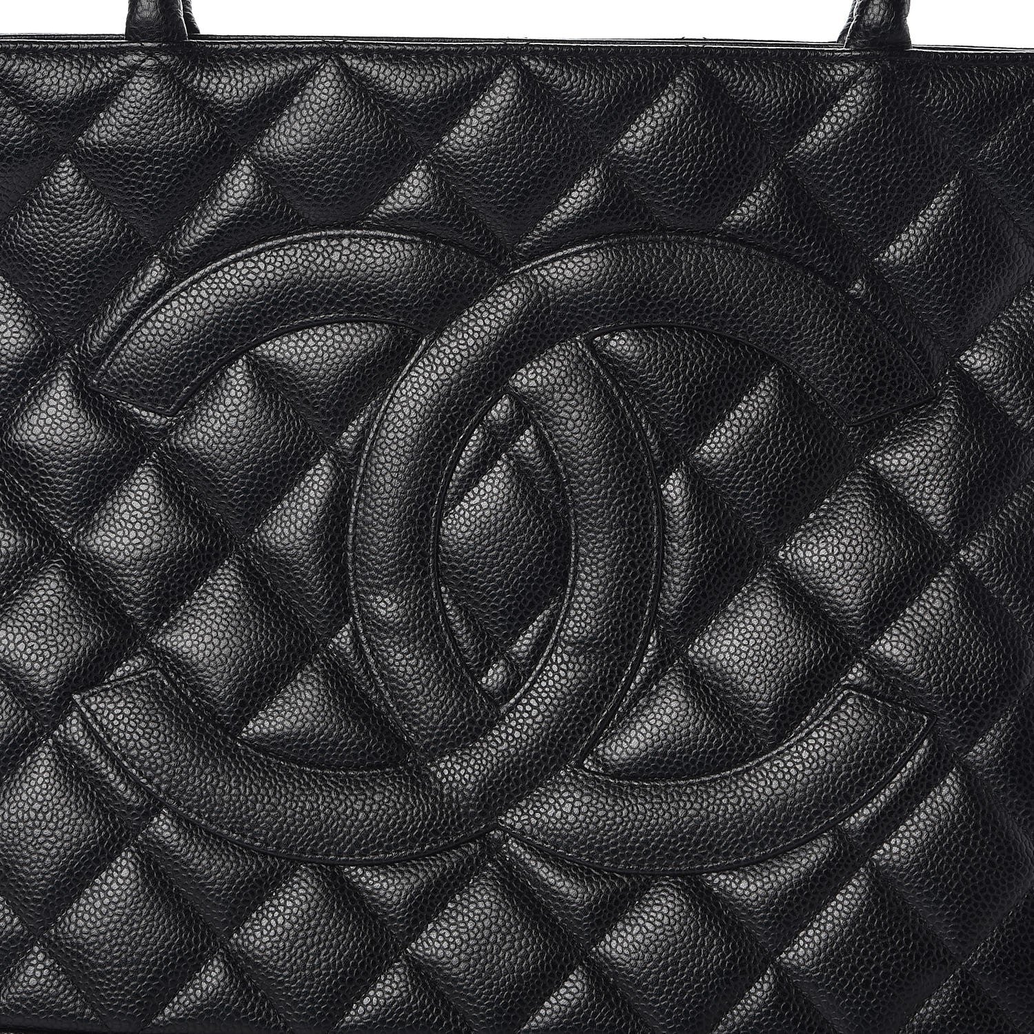 Chanel Caviar Quilted Medallion Tote Black 7 of 9