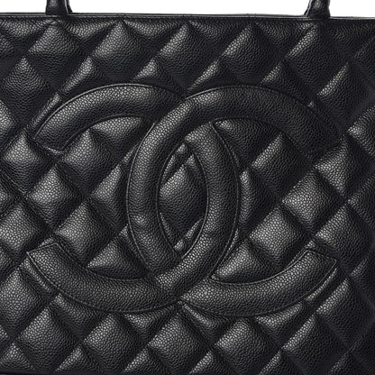 Chanel Caviar Quilted Medallion Tote Black 7 of 9