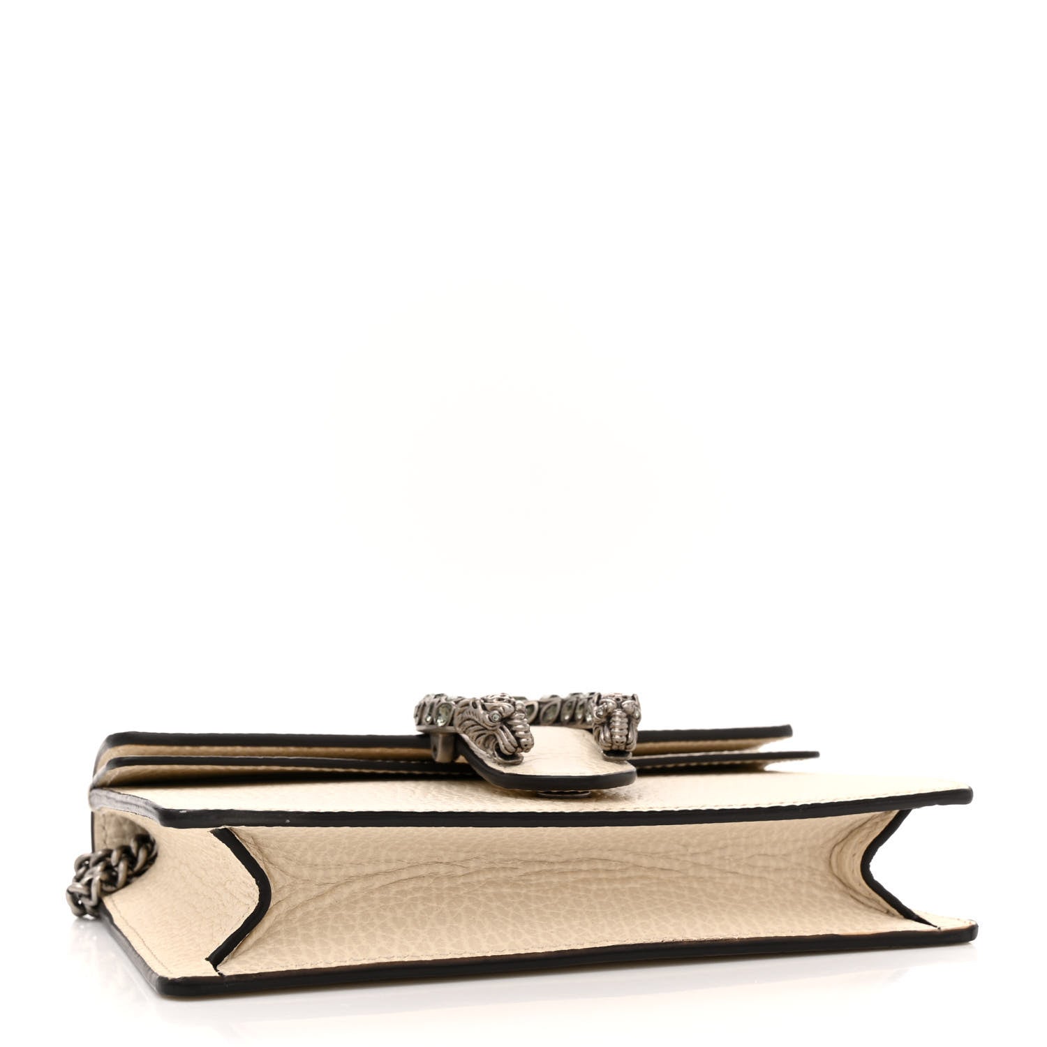 Gucci Dollar Calfskin Crystal Super Mini Dionysus Shoulder Bag Mystic White Black Diamond 4 of 11