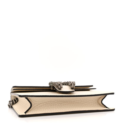Gucci Dollar Calfskin Crystal Super Mini Dionysus Shoulder Bag Mystic White Black Diamond 4 of 11