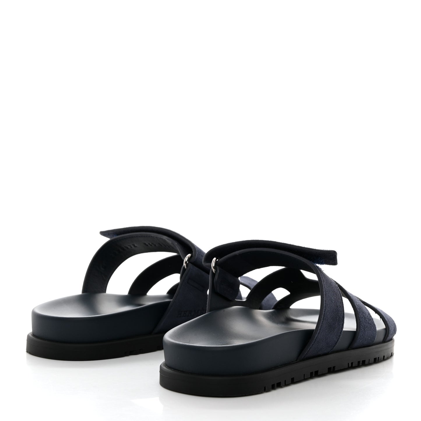 Suede Goatskin Womens Chypre Sandals 36.5 Bleu Celeste