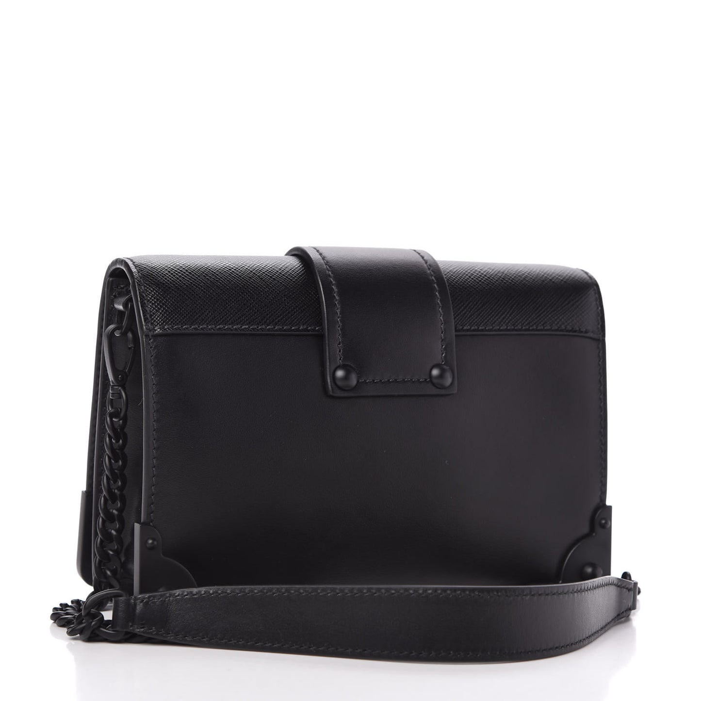 City Calfskin Saffiano Cahier Bag Black