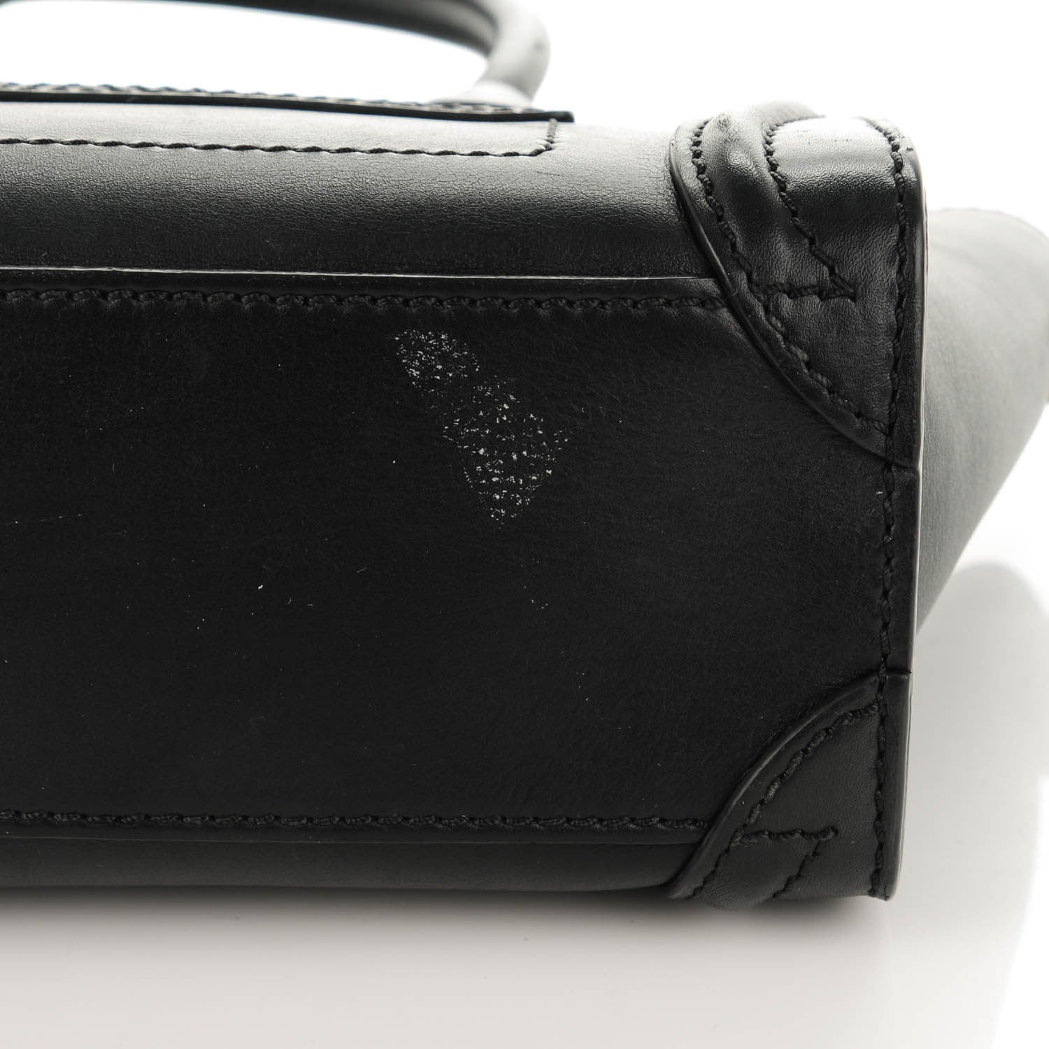 Celine Smooth Calfskin Nano Luggage Black 6 of 7