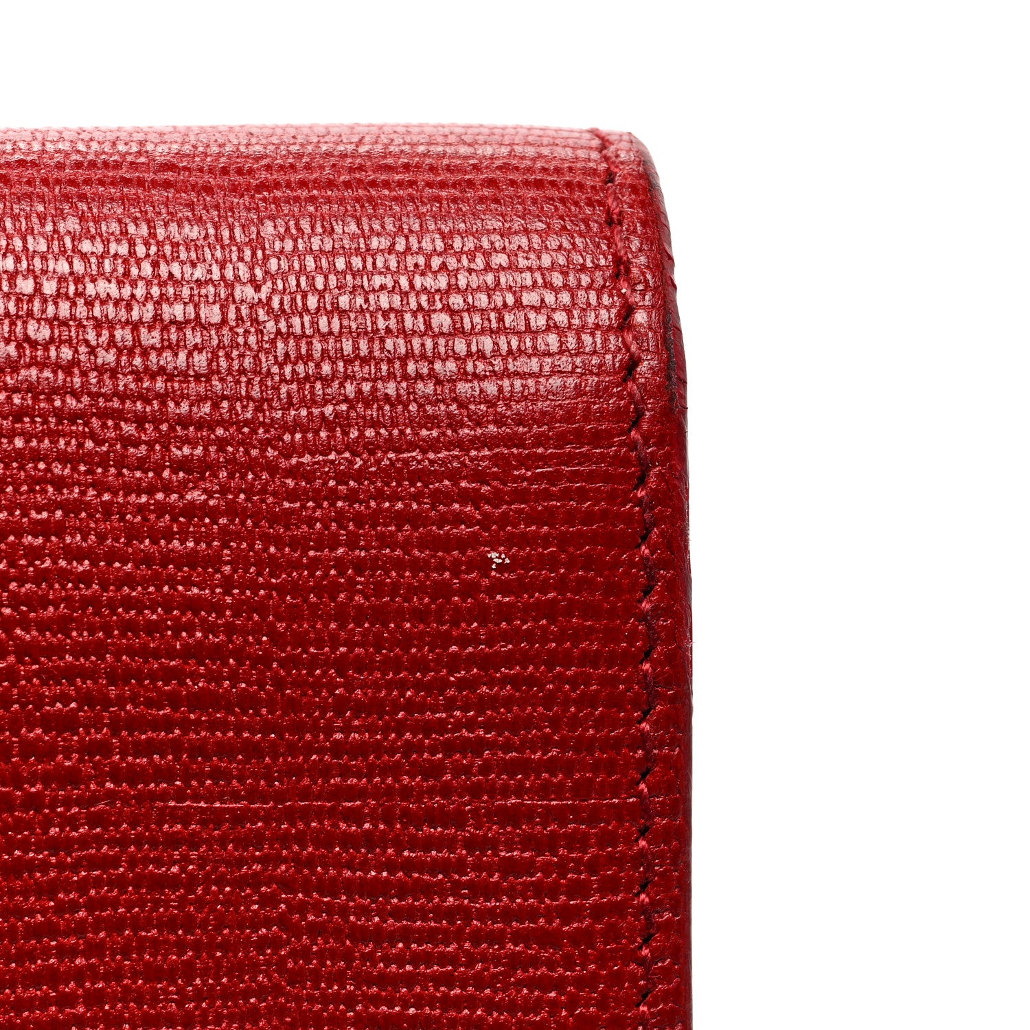 Saint Laurent Textured Calfskin Classic Y Ligne Clutch Red 11 of 11