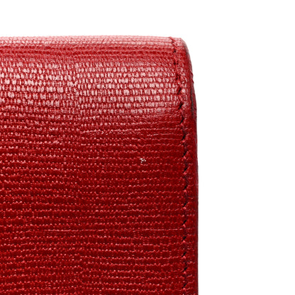 Saint Laurent Textured Calfskin Classic Y Ligne Clutch Red 11 of 11