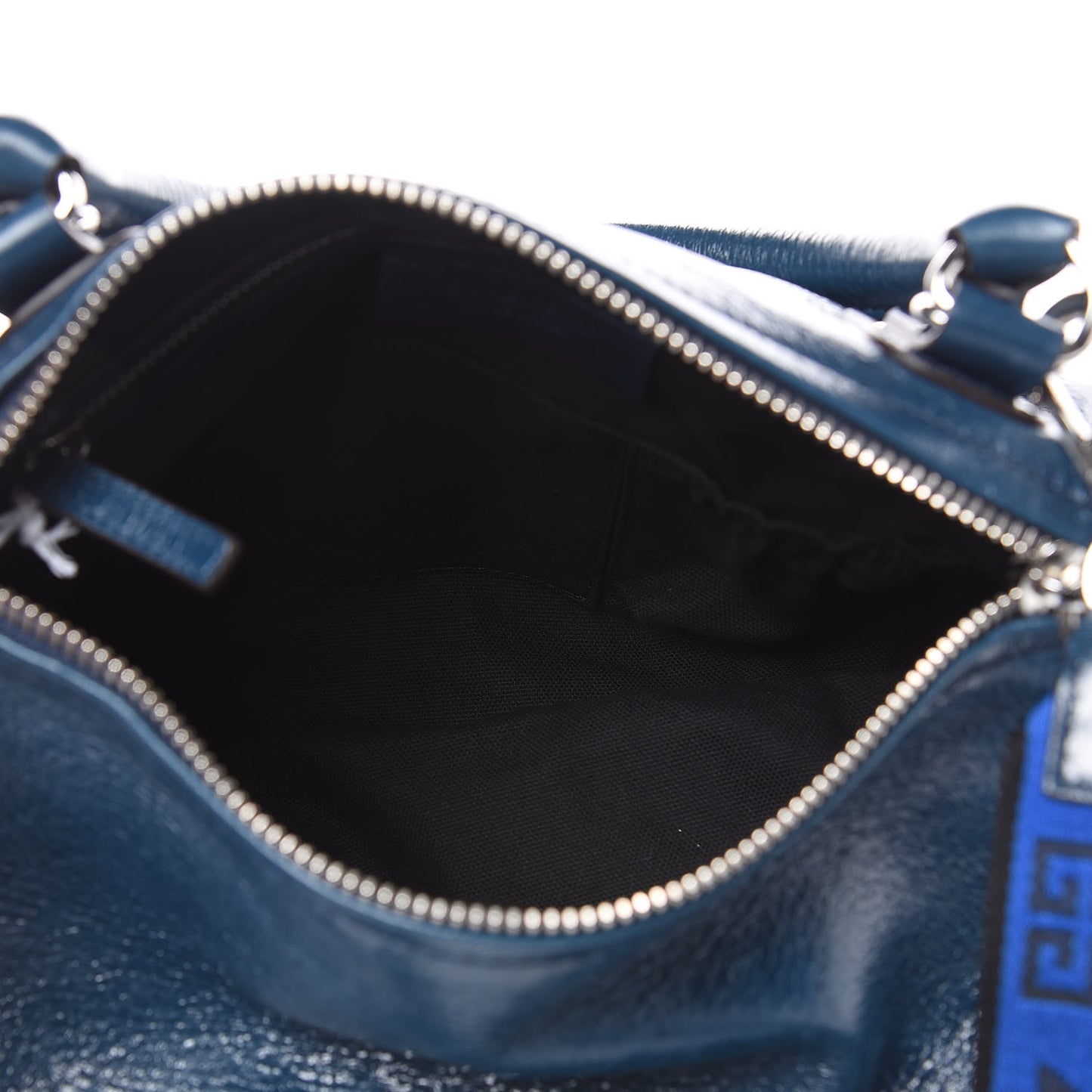 Patent Lambskin 4G Small Pandora Blue