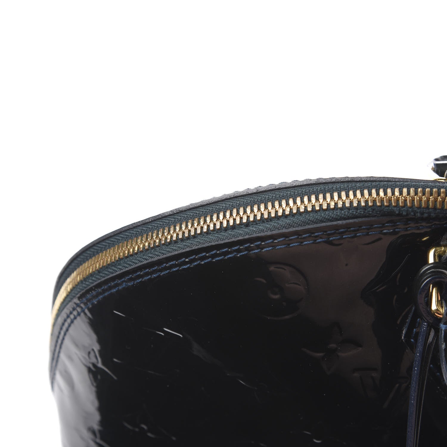 Louis Vuitton Vernis Alma MM Blue Nuit 14 of 19