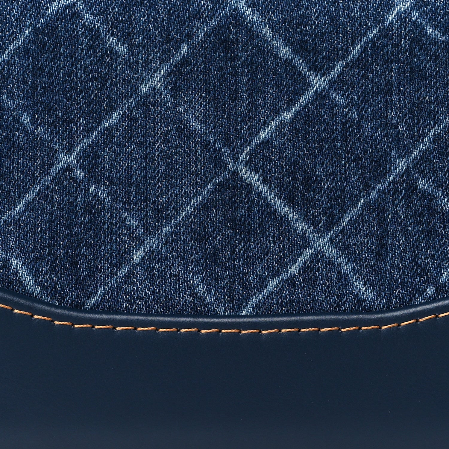 Chanel Denim Calfskin Quilted Small Gabrielle Clutch With Chain Blue 8 of 10