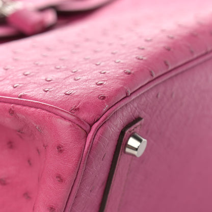 Hermes Ostrich Birkin 35 Fuchsia 9 of 13