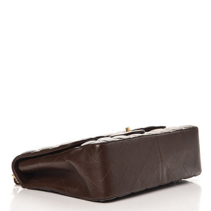 Chanel Lambskin Quilted Jumbo Single Flap Dark Brown 4 of 9