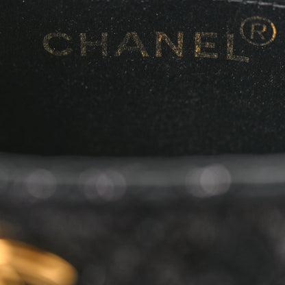 Chanel Lace Satin CC Top Handle Black 7 of 10