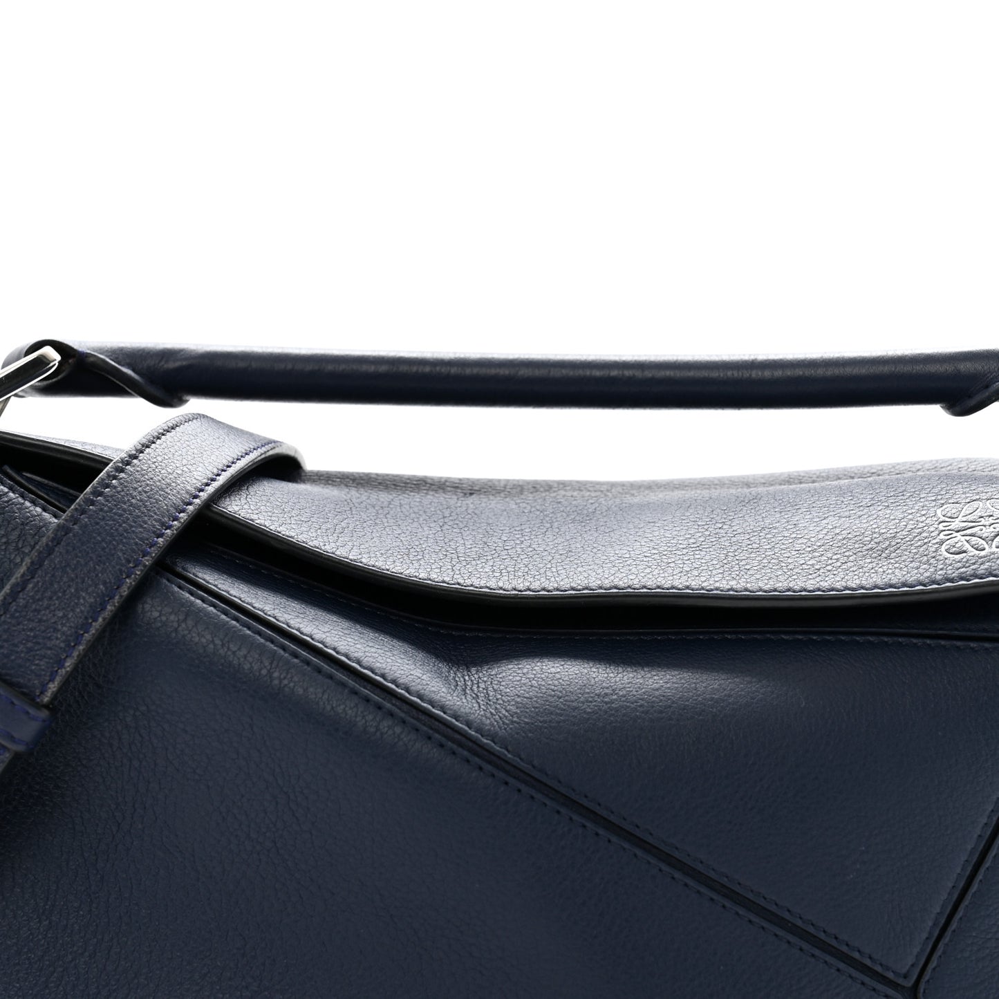 Calfskin Small Puzzle Bag Marine