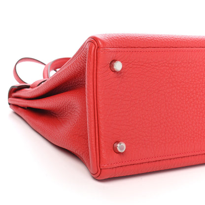 Hermes Togo Kelly Retourne 35 Rouge Casaque 7 of 9