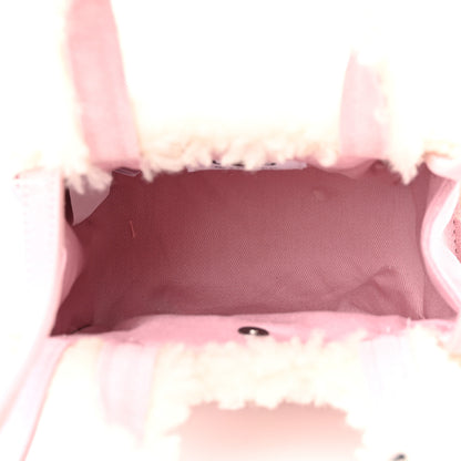 Telfar X UGG Suede Shearling Small Shopping Bag Pink 5 of 9