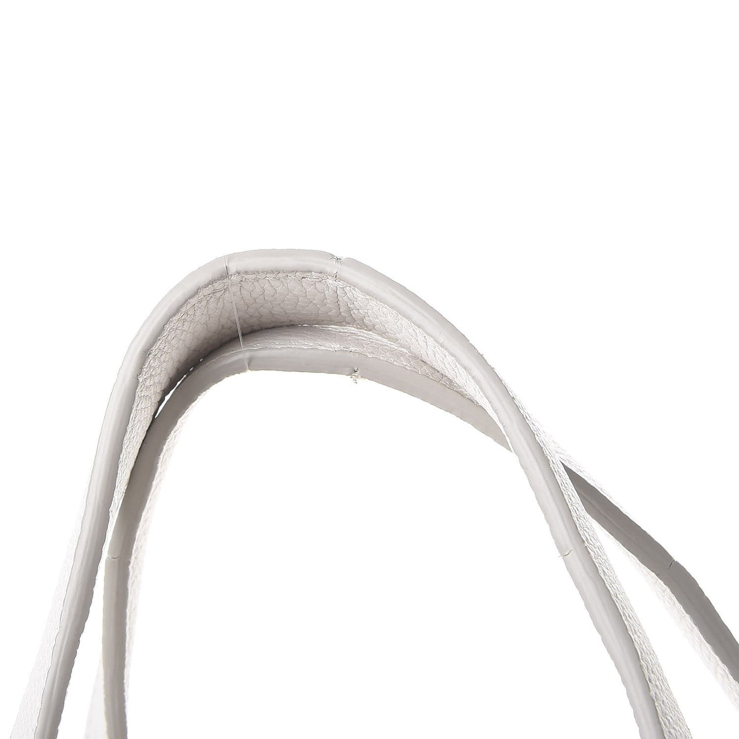 Baby Grained Calfskin Small Tri-Fold Bag White