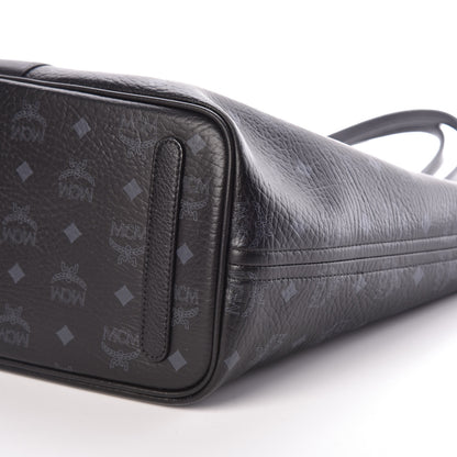 MCM Visetos Medium Liz Reversible Shopper Tote Black 11 of 13