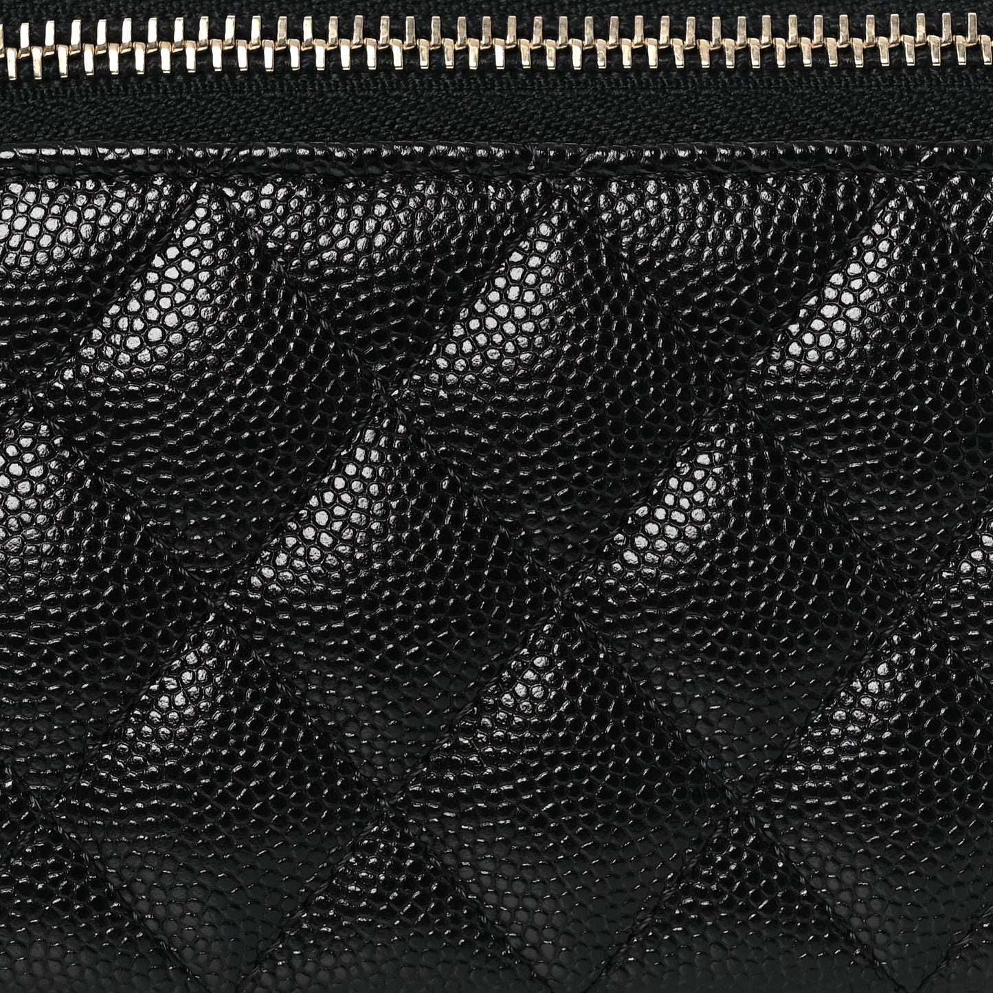 Caviar Quilted Jewelry Box Black