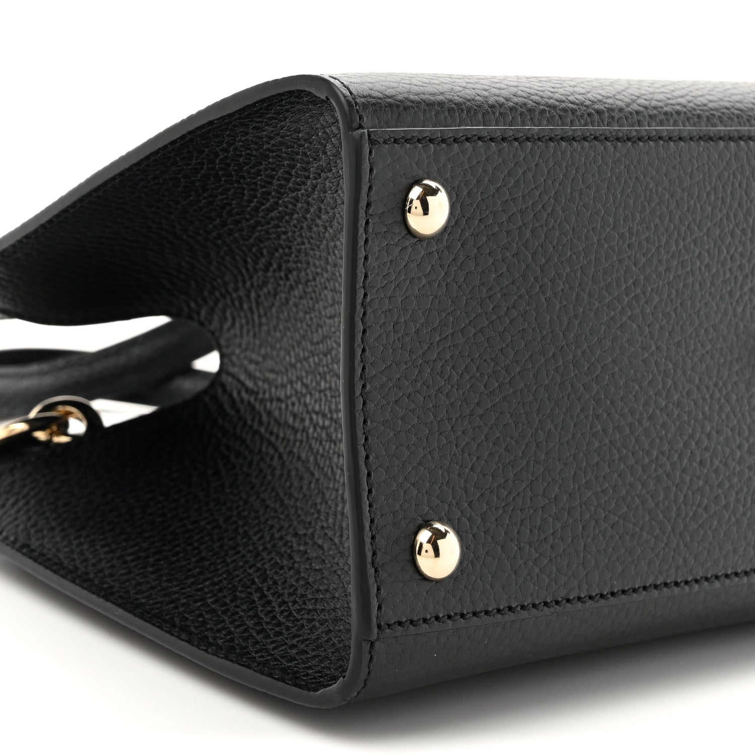 Gucci Dollar Calfskin Medium Soho Top Handle Satchel Black 10 of 10