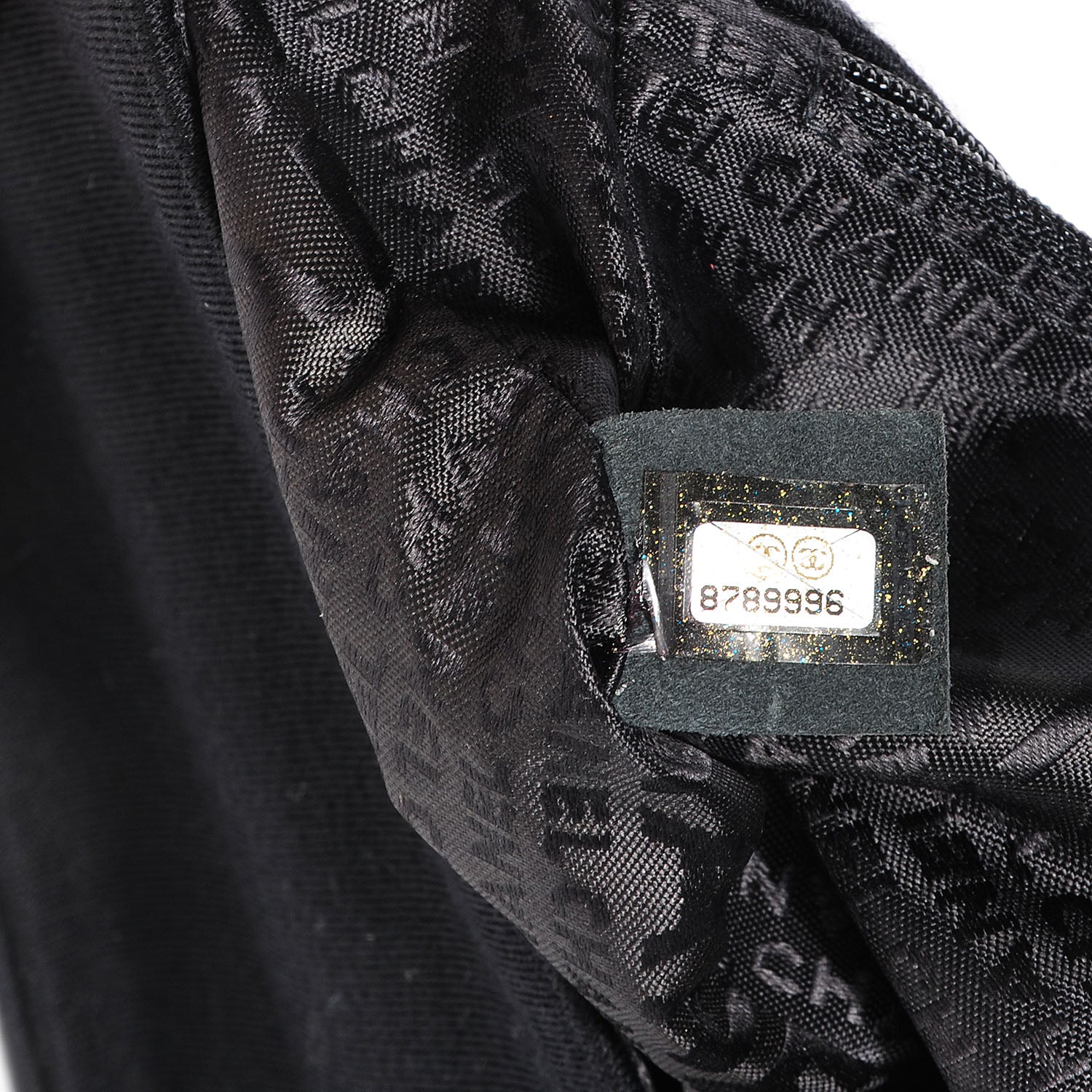Chanel Jersey CC Pyramid Stud Flap Black 6 of 7