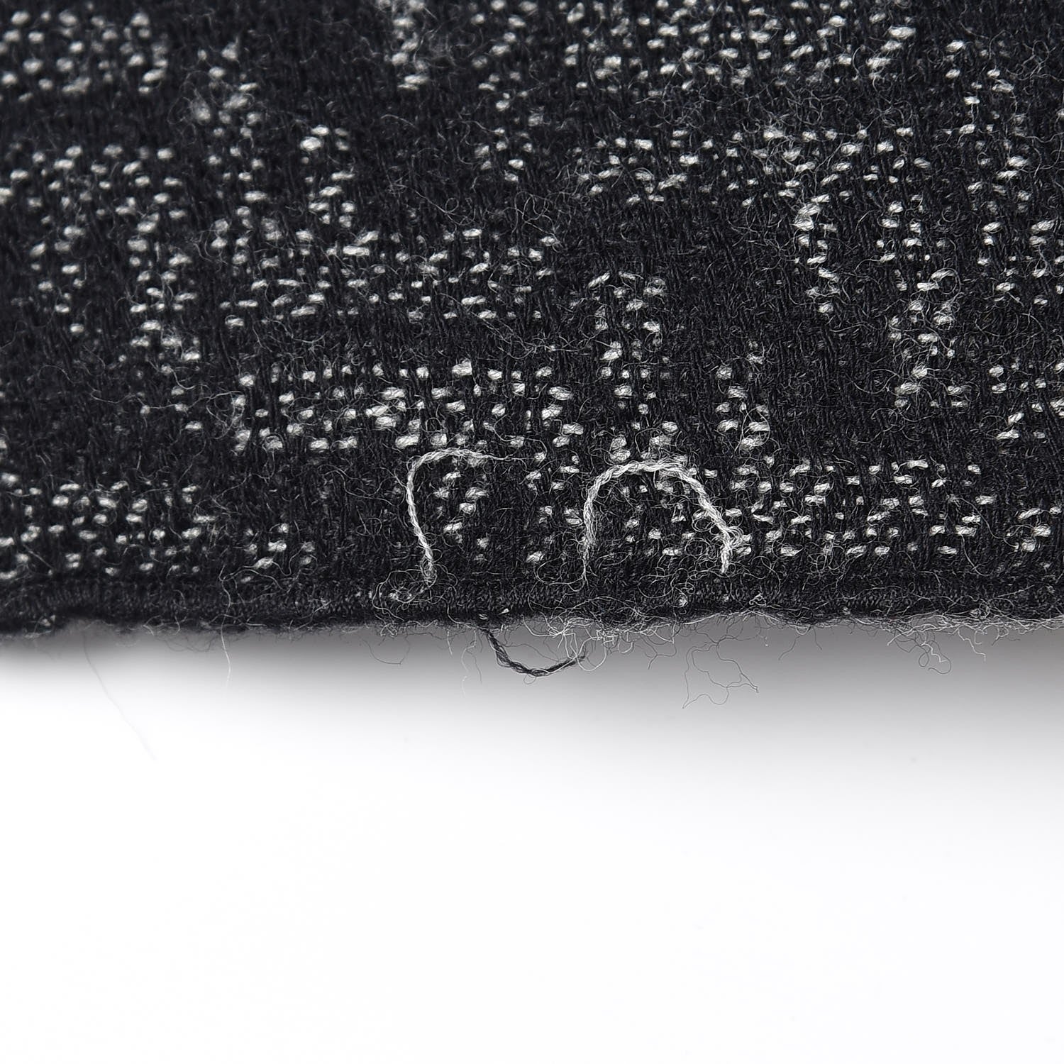 Fendi Wool FF Scarf Grey Black 5 of 8