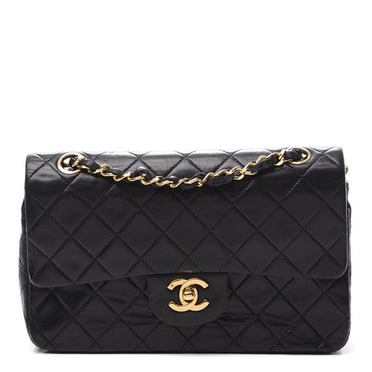 Chanel Lambskin Quilted Small Double Flap Black 1 of 10
