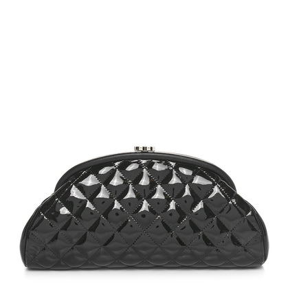 Chanel Patent Quilted Timeless Clutch Black 1 of 11