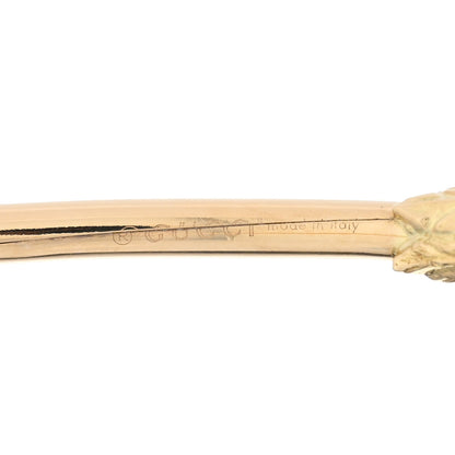 Gucci 18K Yellow Gold Diamond Tsavorite Marche des Merveilles Tiger Cuff Bracelet 3 of 4