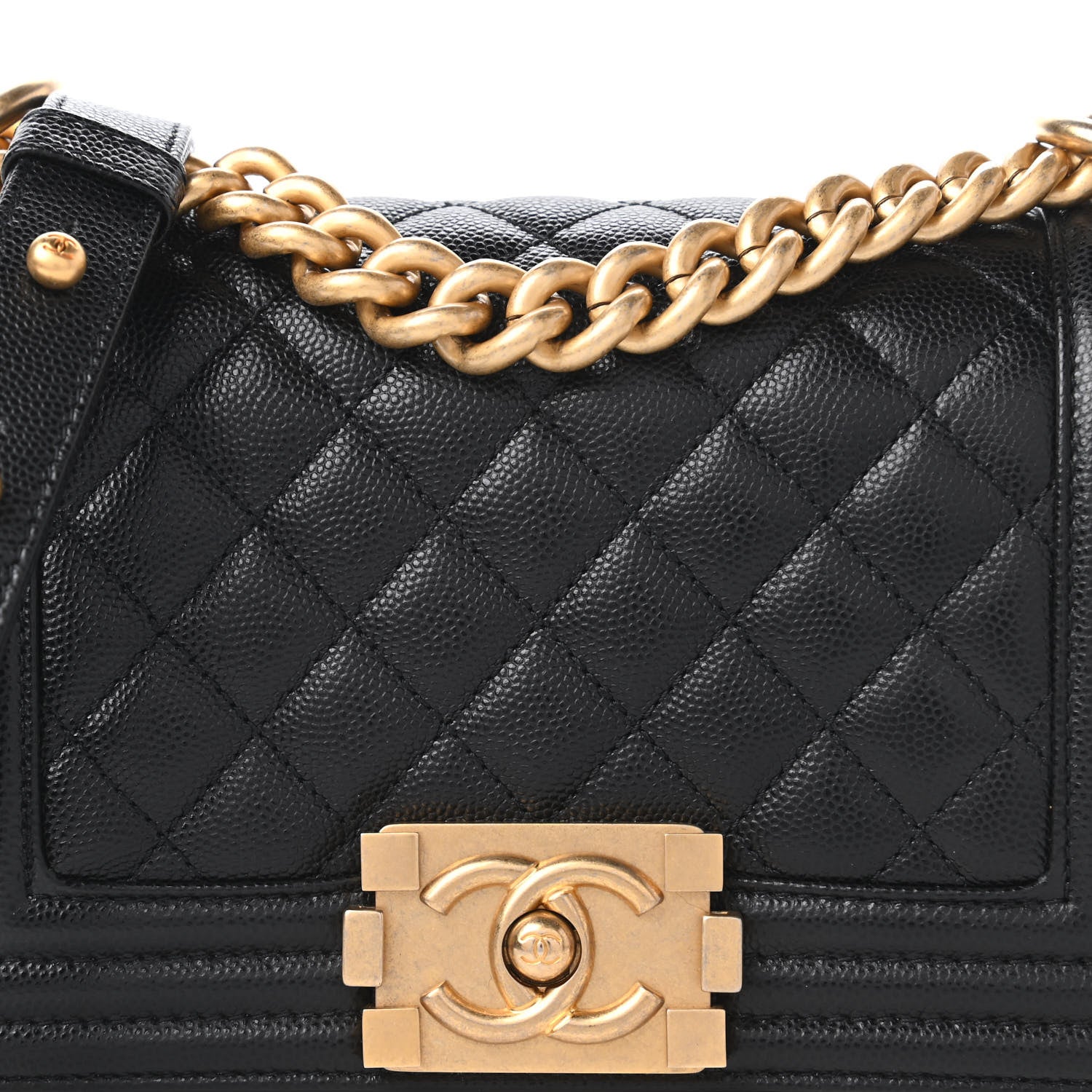 Chanel Caviar Quilted Small Boy Flap Black 10 of 11