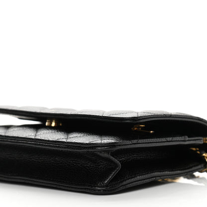 Chanel Caviar Quilted Wallet On Chain WOC Black 11 of 12