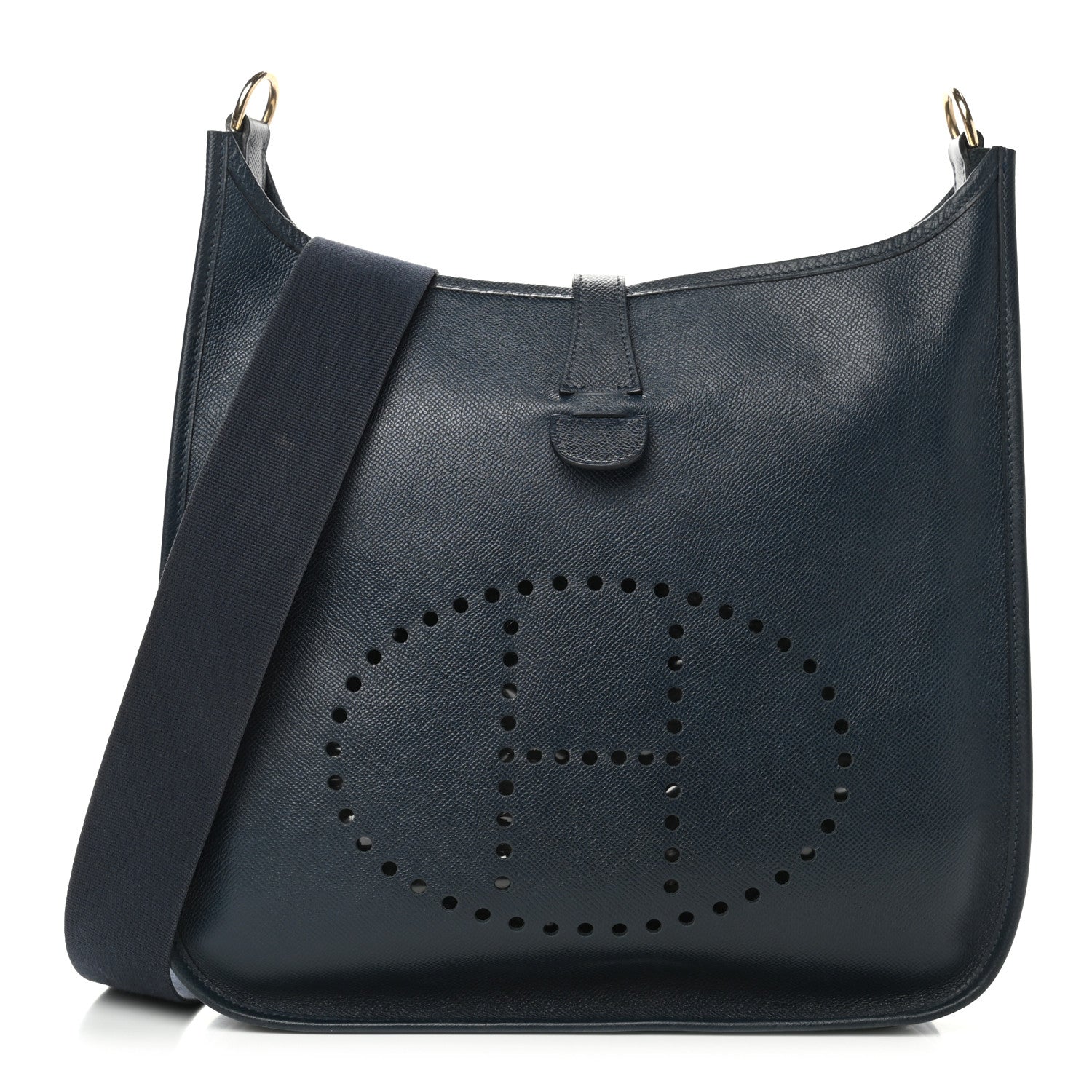 Hermes Courchevel Evelyne GM Bleu Indigo 1 of 9