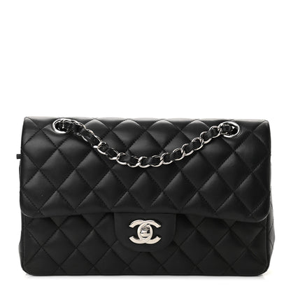 Chanel Lambskin Quilted Small Double Flap Black 1 of 10