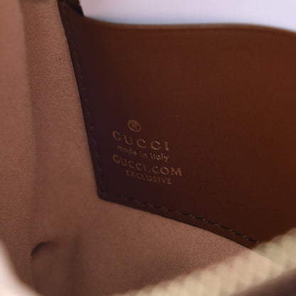 Gucci GG Supreme Monogram Embroidered Flower Chain Wrist Wallet 6 of 10