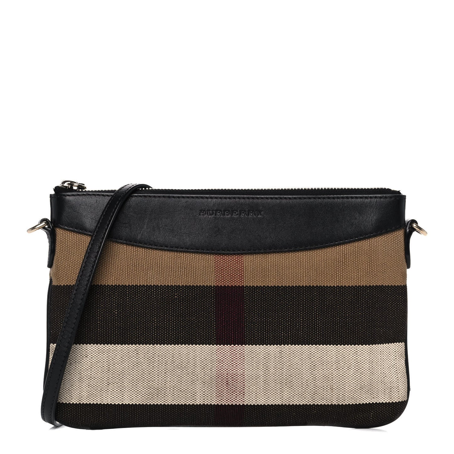 House Check Derby Peyton Crossbody Clutch Bag Black