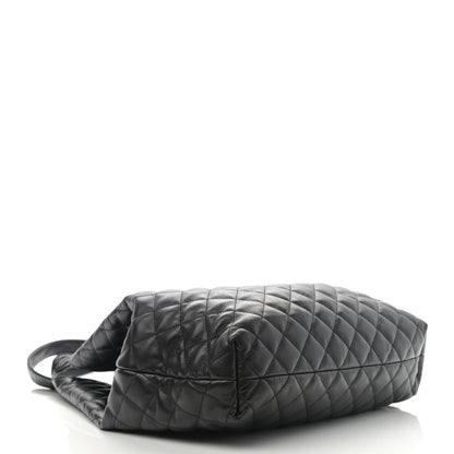 Saint Laurent Lambskin Quilted Maxi Icare Shopping Tote Black 5 of 12