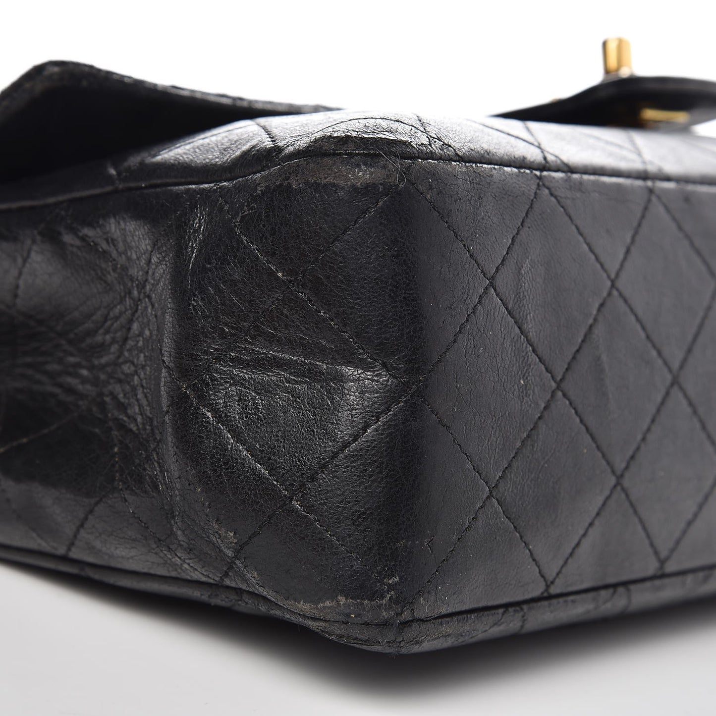 Lambskin Quilted Medium Flap Black