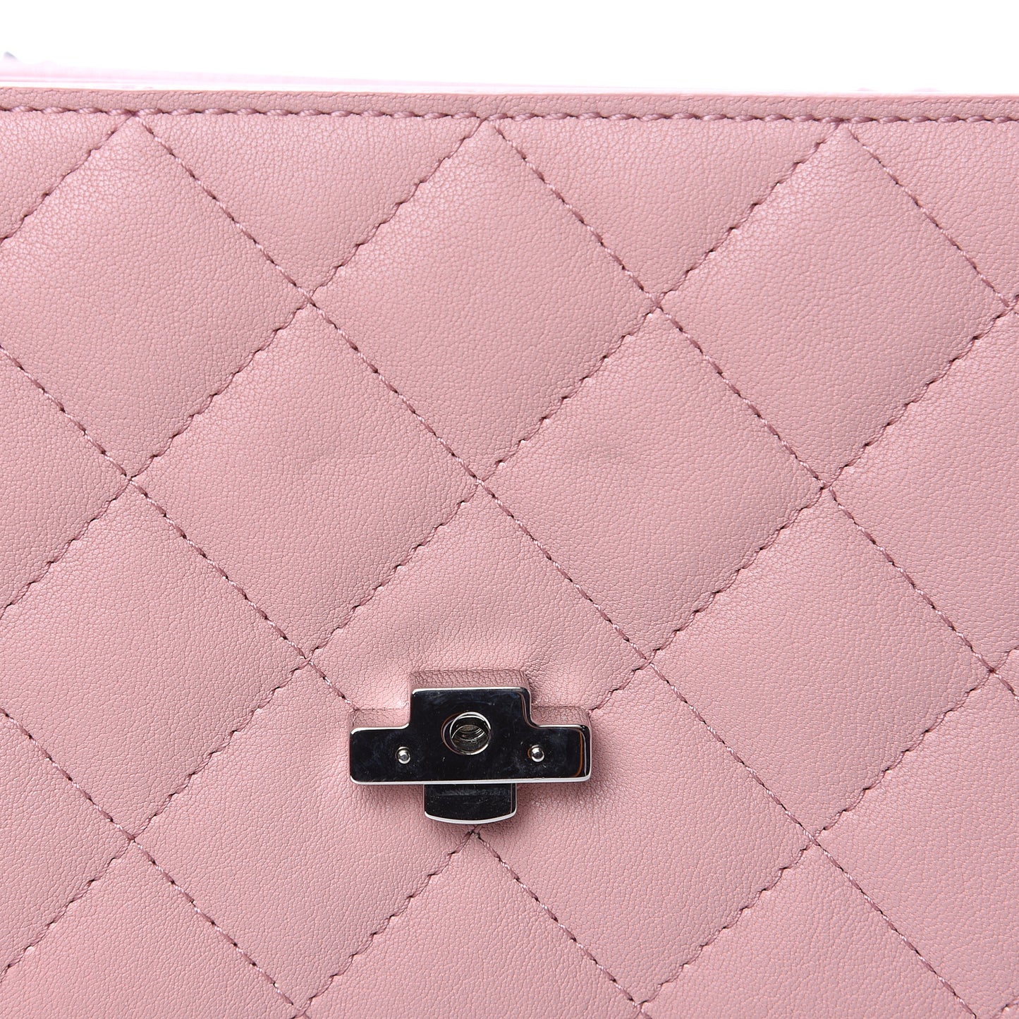 Lambskin Quilted CC Box Flap Light Pink