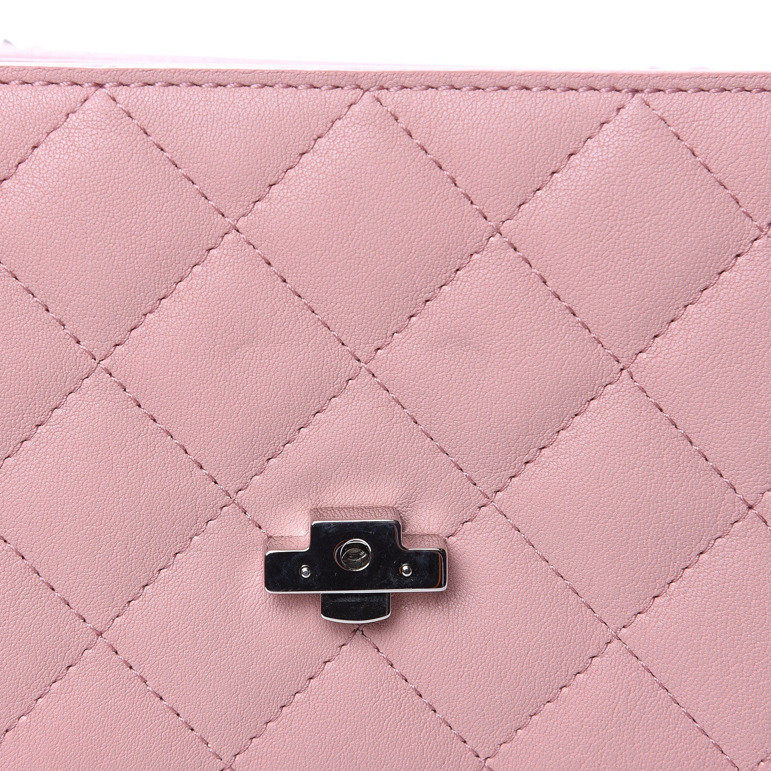 Chanel Lambskin Quilted CC Box Flap Light Pink 12 of 13