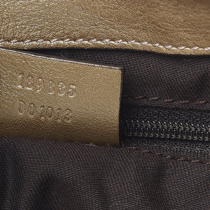 Gucci Crystal Monogram Large D Gold Hobo Gold 7 of 10