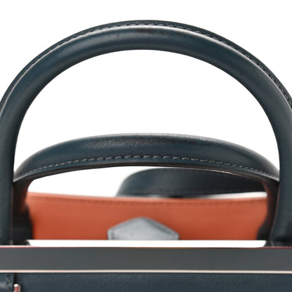 Fendi Vitello Dolce Century Petite 2Jours Tote Pavone Albicocca 15 of 15