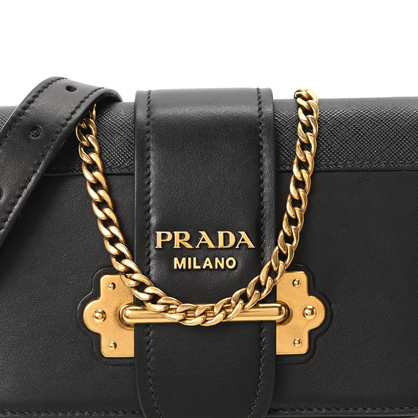 Saffiano City Calf Cahier Belt Bag Black