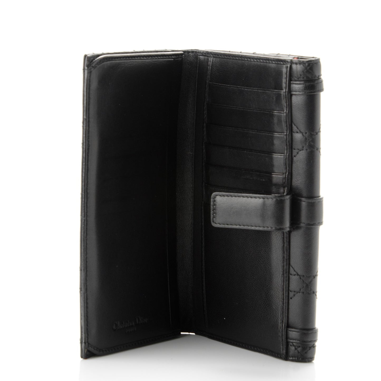 Lambskin Cannage Wallet Black