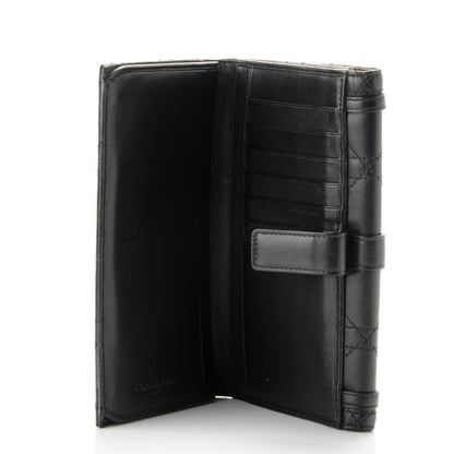 Christian Dior Lambskin Cannage Wallet Black 5 of 8