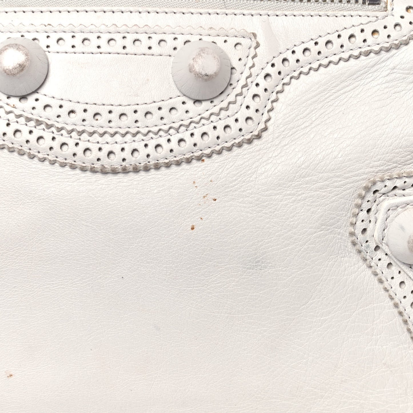 Agneau Giant Brogues Hardware Mid Day White