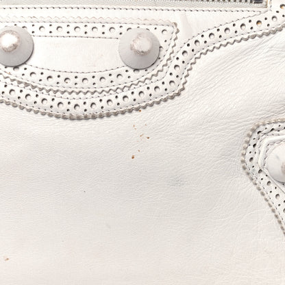 Balenciaga Agneau Giant Brogues Hardware Mid Day White 14 of 29