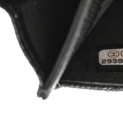 Chanel Caviar Quilted Boy Flap Card Holder Black 8 of 8